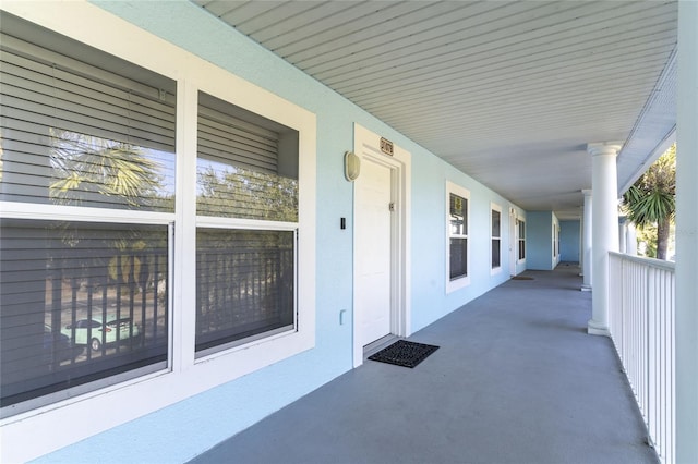 view of patio / terrace with a porch