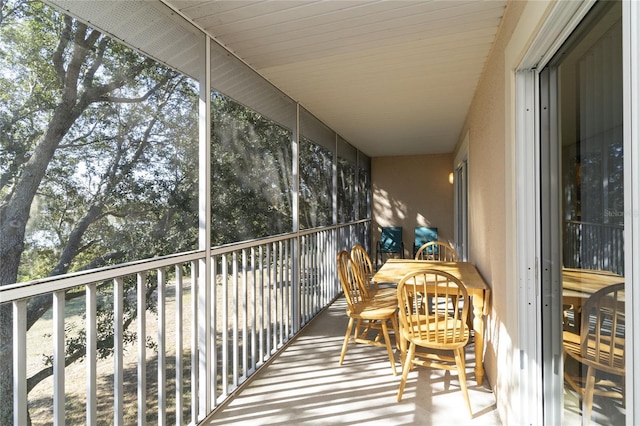 view of balcony