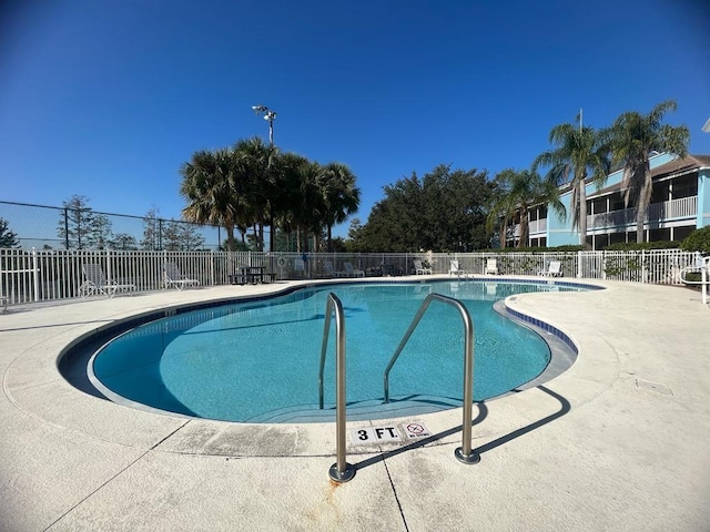 view of pool with a patio area