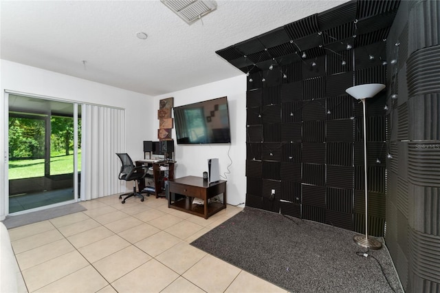 interior space with light tile patterned flooring