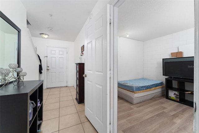 bedroom featuring light hardwood / wood-style floors