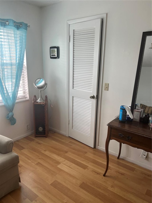 entryway featuring light hardwood / wood-style floors