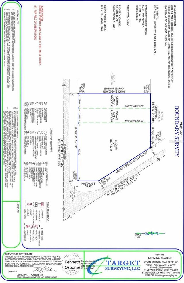 158th Pl, Summerfield FL, 34491 land for sale