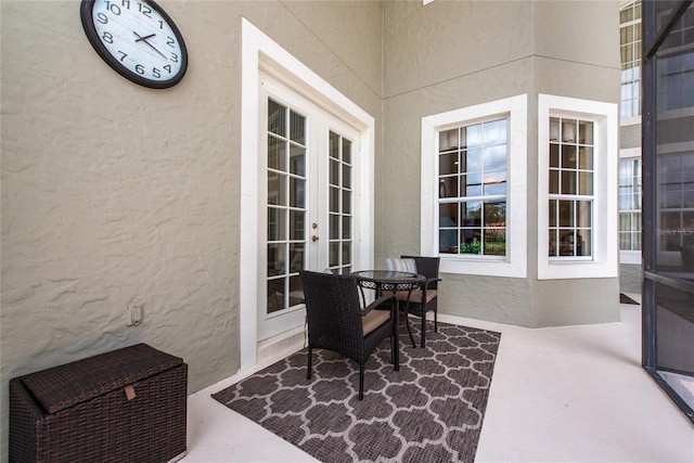 view of patio / terrace with french doors