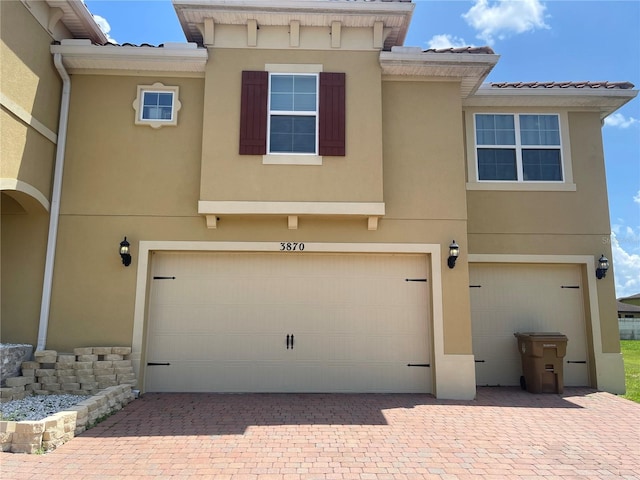 view of front of home featuring a garage