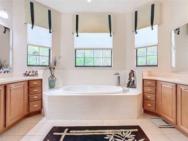 bathroom featuring vanity and plenty of natural light