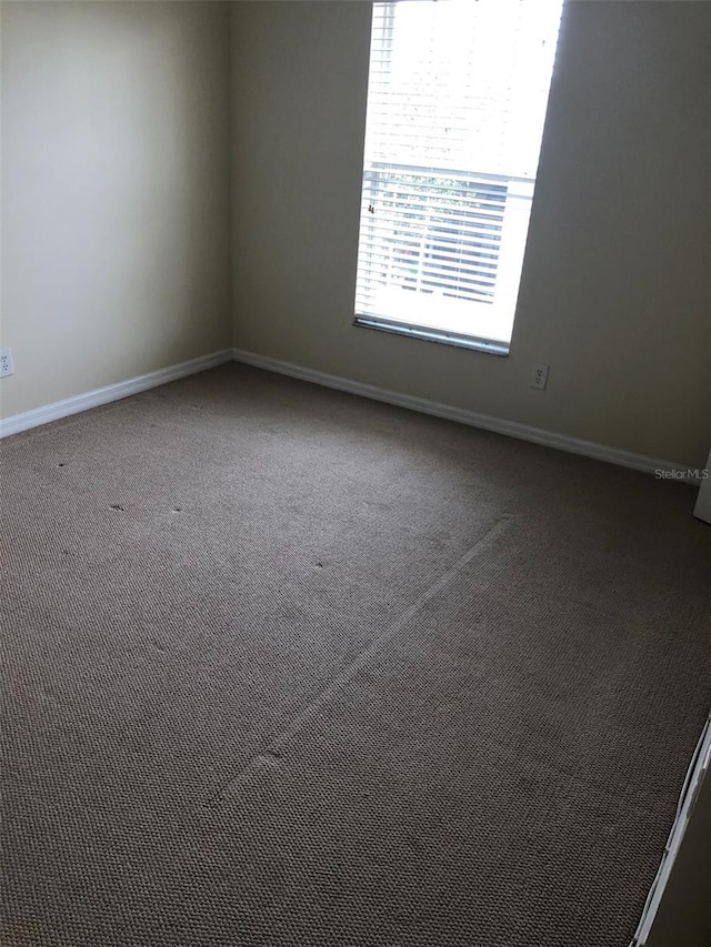 spare room featuring carpet flooring