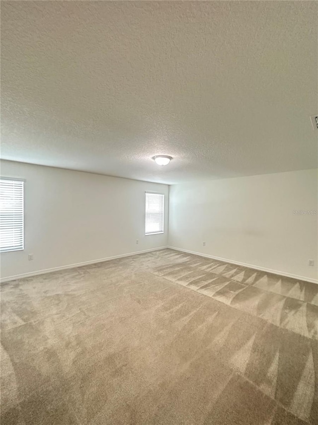 interior space featuring a textured ceiling