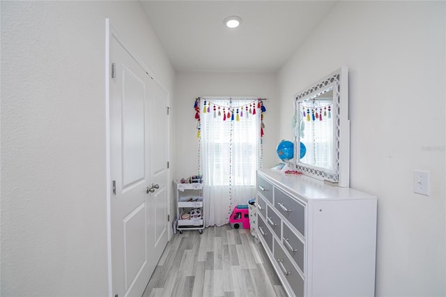 interior space featuring light hardwood / wood-style floors