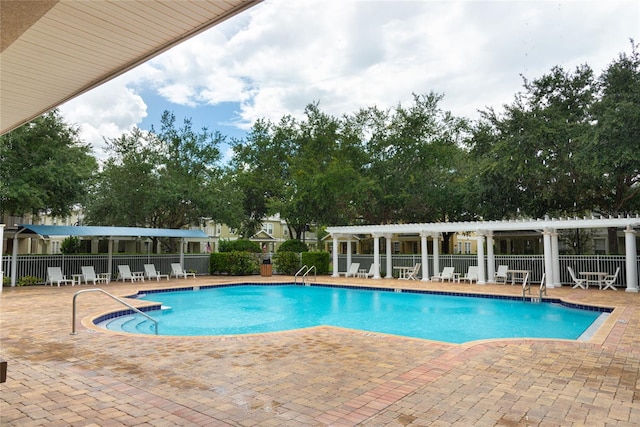 view of pool with a patio