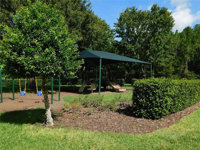 exterior space featuring a playground