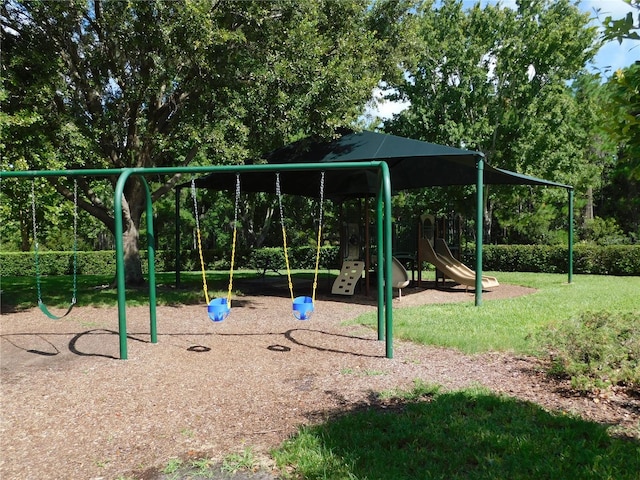 view of play area