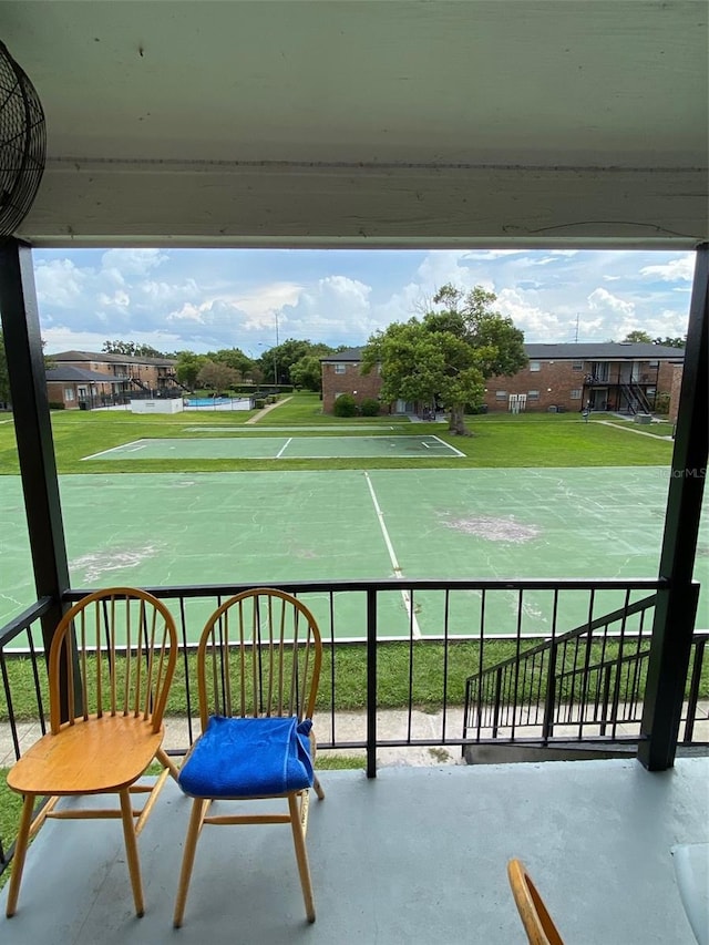 view of balcony