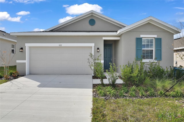 ranch-style house with a garage