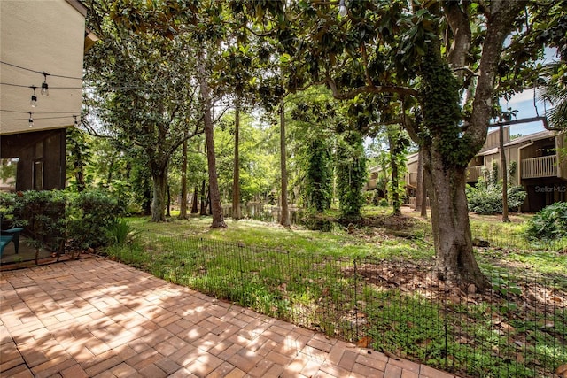 view of yard with a patio