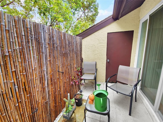 view of patio / terrace with fence