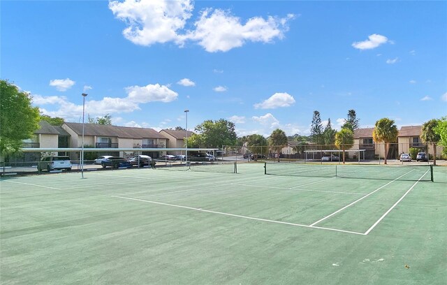 view of tennis court