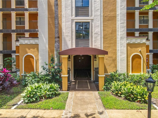 exterior space with a balcony