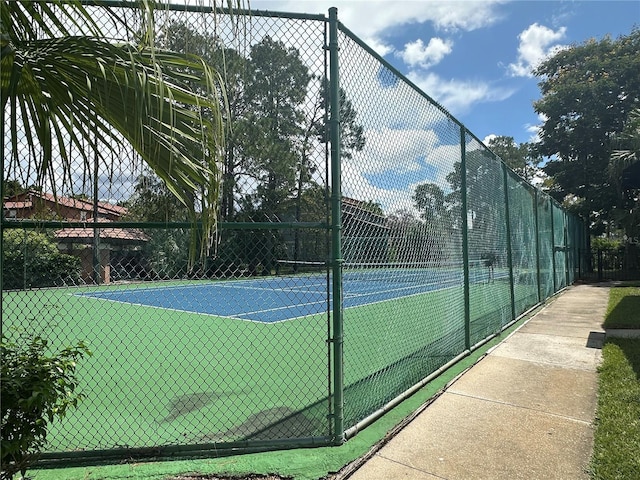 view of tennis court