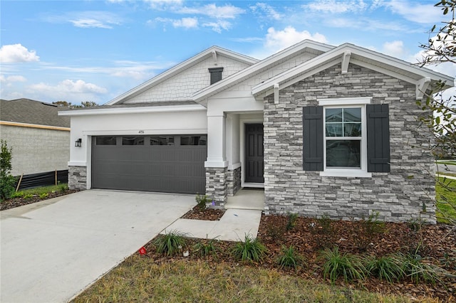 craftsman-style home featuring a garage