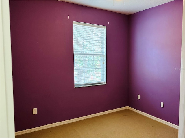 empty room featuring carpet flooring