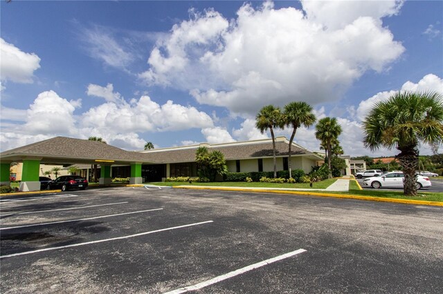 view of uncovered parking lot