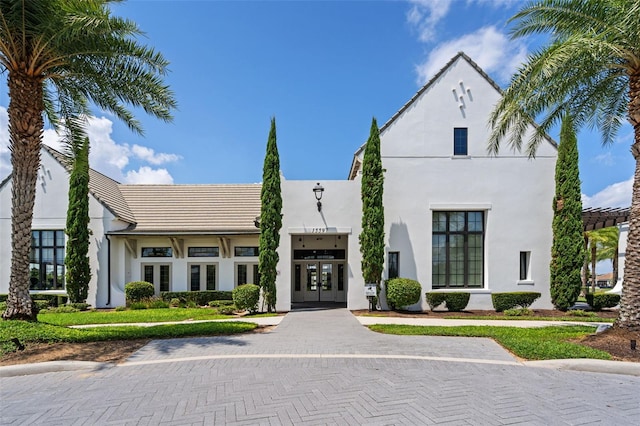 view of front of home with french doors