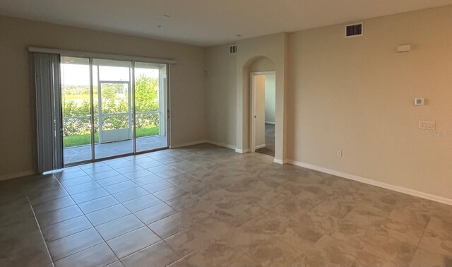 view of tiled empty room