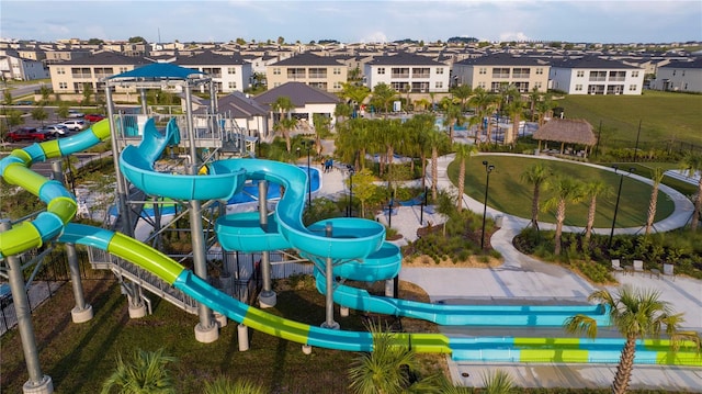 view of jungle gym