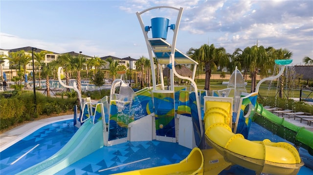 view of jungle gym