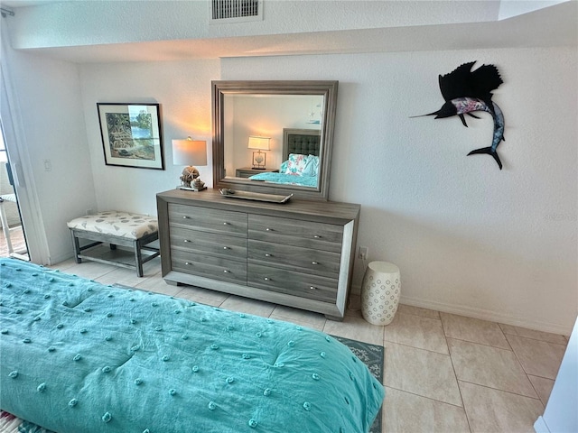 view of tiled bedroom