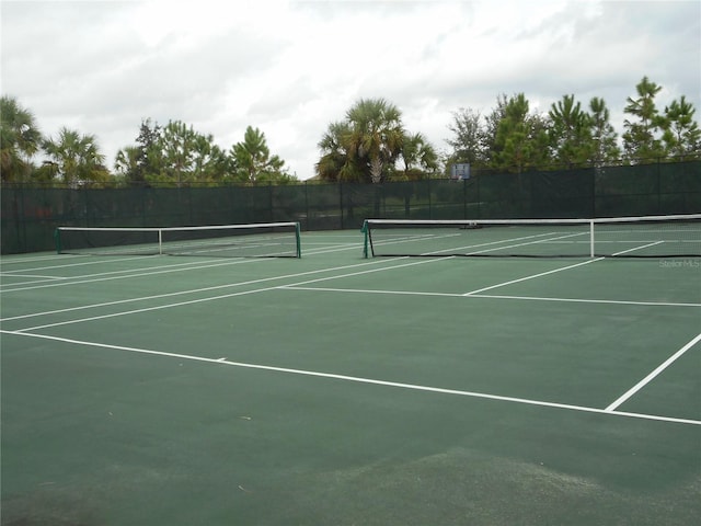 view of tennis court