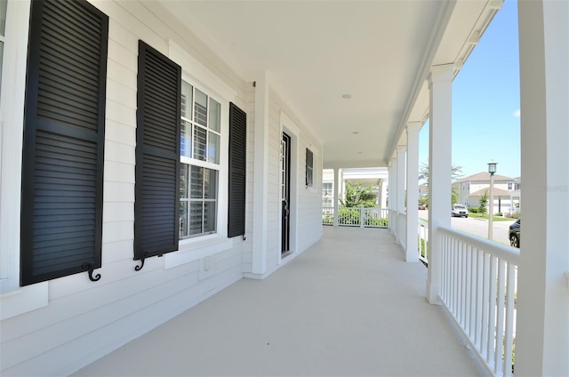 balcony with a porch