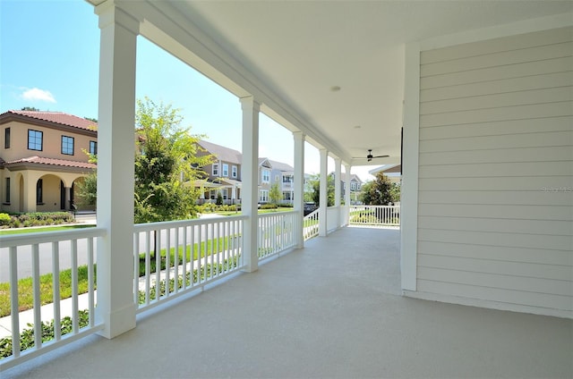 view of patio with covered porch