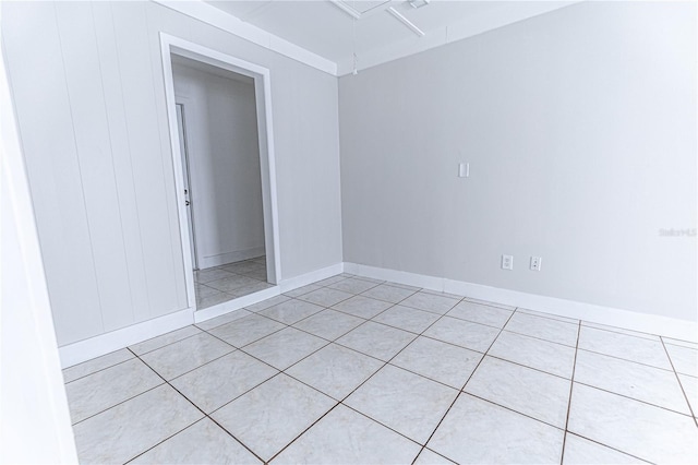 1411 Overdale St, Orlando, FL 32825 - unfurnished room featuring baseboards, attic access, and light tile patterned flooring