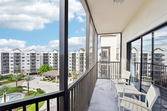 view of balcony