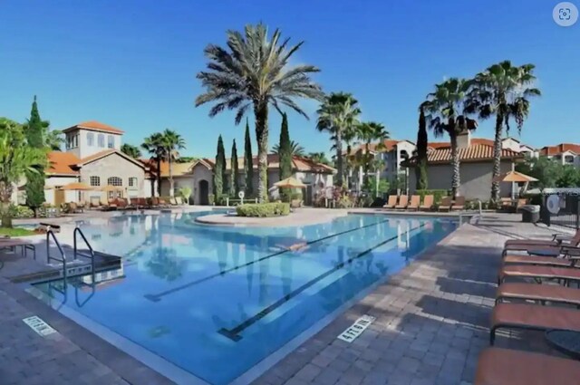 view of pool with a patio area