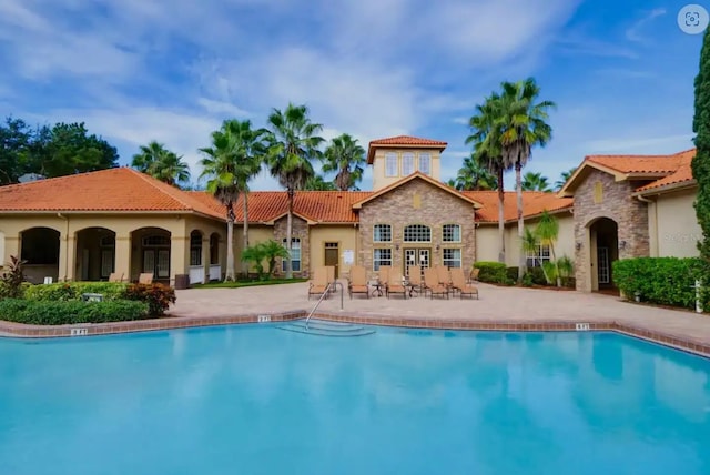 exterior space with a patio