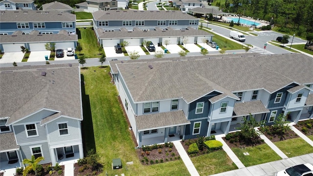 birds eye view of property featuring a residential view