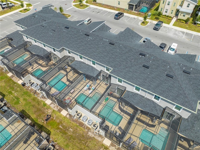 birds eye view of property featuring a residential view