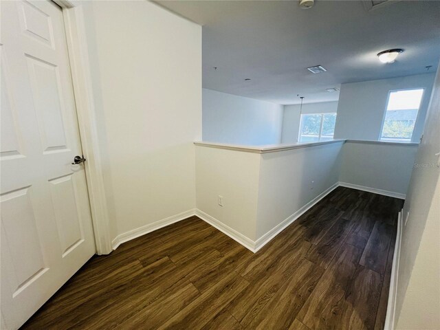 interior space with hardwood / wood-style flooring