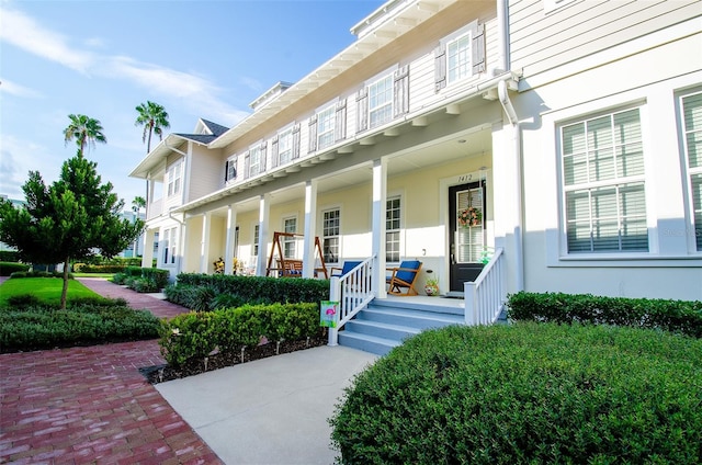 property entrance with a porch