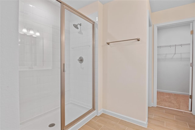 bathroom with walk in shower