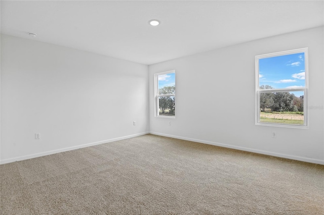 view of carpeted empty room