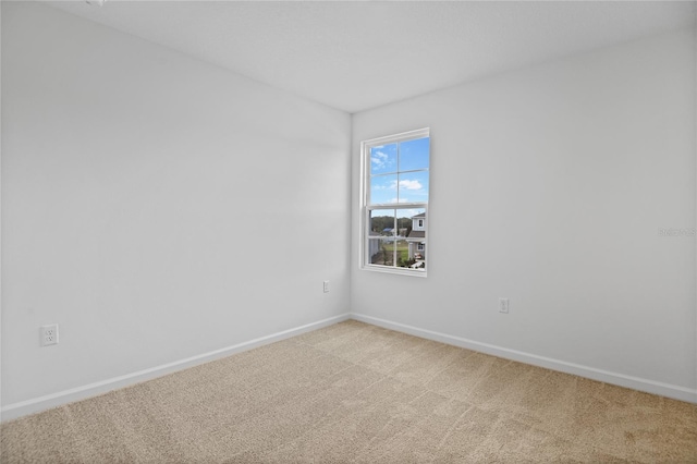 view of carpeted empty room