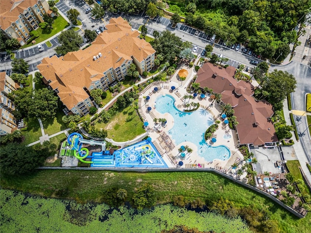 birds eye view of property