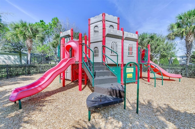 view of jungle gym