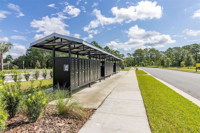 view of community featuring mail boxes