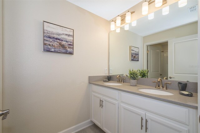 bathroom featuring vanity