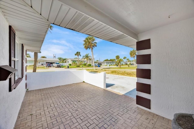 view of patio with a residential view